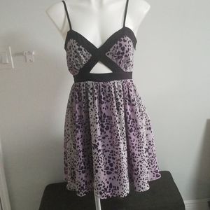 Multi color leopard dress